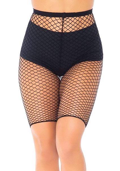 Troublemaker Fishnet Biker Shorts