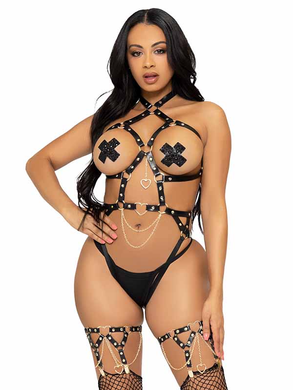 Chained And Charmed Harness Teddy