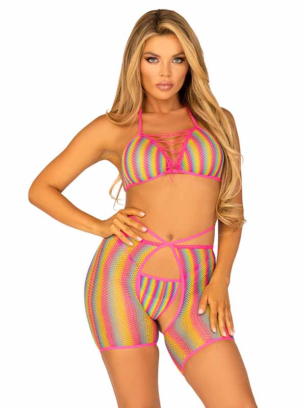 Wild One Rainbow Bikini Set