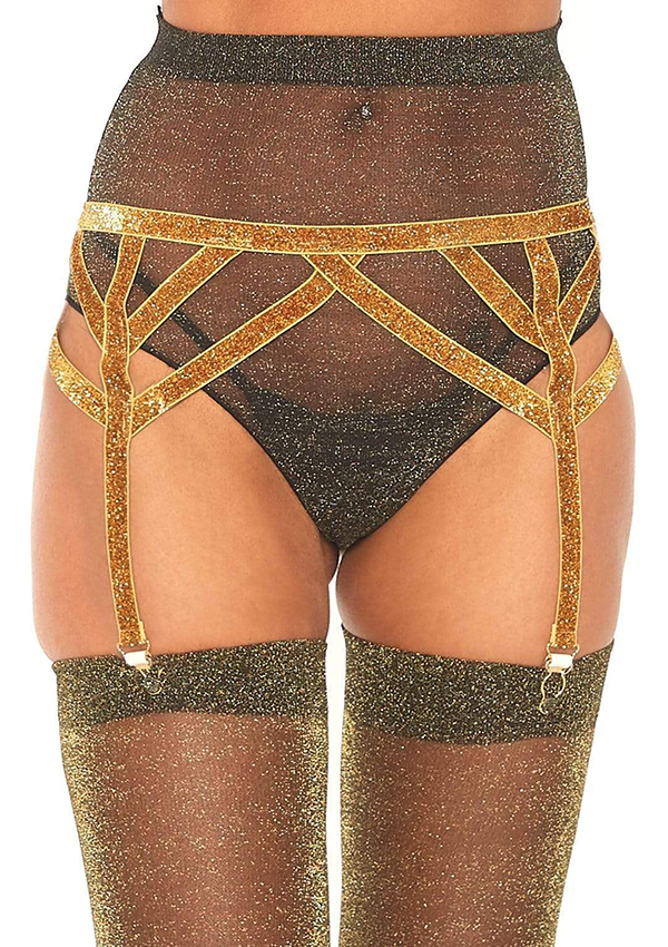 Maddox Lurex Garter Belt