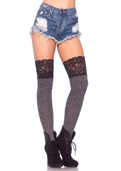 Piper Ribbed Knit Thigh Highs